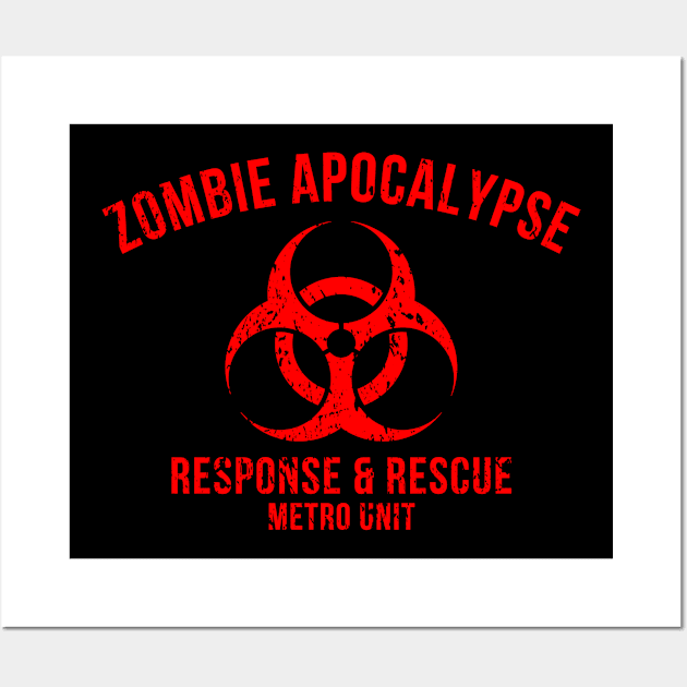 Zombie Apocalypse Wall Art by TeeNoir